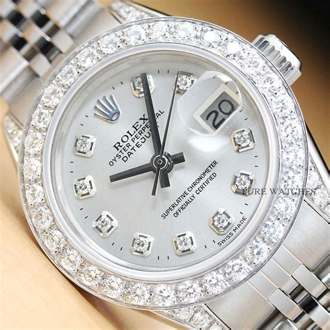 ladies white gold rolex for sale|rolex oystersteel and white gold.